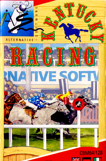 Kentucky Racing box art for Commodore 64